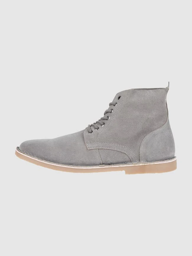 Jack & Jones Boots Aus Veloursleder Modell 'Bruce' - Hellgrau 5 Jack & Jones Boots Aus Veloursleder Modell 'Bruce' - Hellgrau – Bild 3
