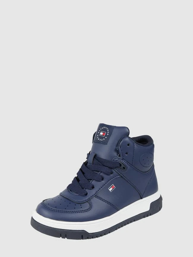 T.Hilfiger Kids Shoes High Top Sneaker In Leder-Optik Modell 'Paulene' - Marineblau 3 T.Hilfiger Kids Shoes High Top Sneaker In Leder-Optik Modell 'Paulene' - Marineblau