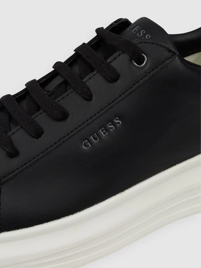 Guess Sneaker Aus Leder Mit Label-Details - Schwarz 4 Guess Sneaker Aus Leder Mit Label-Details - Schwarz – Bild 2