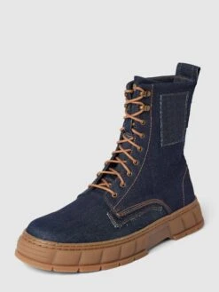 Viron Boots Aus Baumwolle In Denim-Optik - Jeans