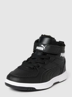 Puma High Top Sneaker Mit Futter Aus Teddyfell Modell 'JOY FUR' - Schwarz
