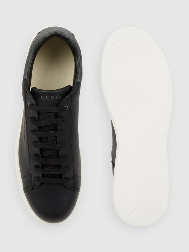 Guess Sneaker Aus Leder Mit Label-Details - Schwarz 6 Guess Sneaker Aus Leder Mit Label-Details - Schwarz – Bild 4