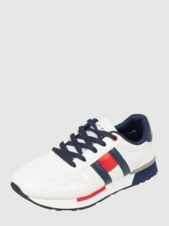 T.Hilfiger Kids Shoes Sneaker Aus Textil Modell 'Lebron' - Weiß