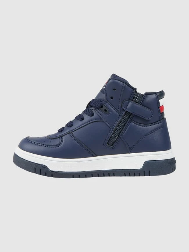 T.Hilfiger Kids Shoes High Top Sneaker In Leder-Optik Modell 'Paulene' - Marineblau 4 T.Hilfiger Kids Shoes High Top Sneaker In Leder-Optik Modell 'Paulene' - Marineblau – Bild 2