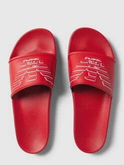 Emporio Armani Slides Mit Label-Print Modell 'Eagle' - Rot -Geox Verkaufsgeschäft 6943ida56d33ej1g6d2kgki369658iqa697ksii6a174ie2e9kpj4g9j8t4jggib854kik26a114mli98l3m2c1h68s38p9o74s32e9k6gsmcohp60s3cp1jcko34o9mc4pjae0