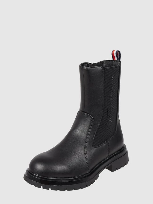 T.Hilfiger Kids Shoes Chelsea Boots In Leder-Optik Modell 'Ashlyn' - Schwarz 3 T.Hilfiger Kids Shoes Chelsea Boots In Leder-Optik Modell 'Ashlyn' - Schwarz