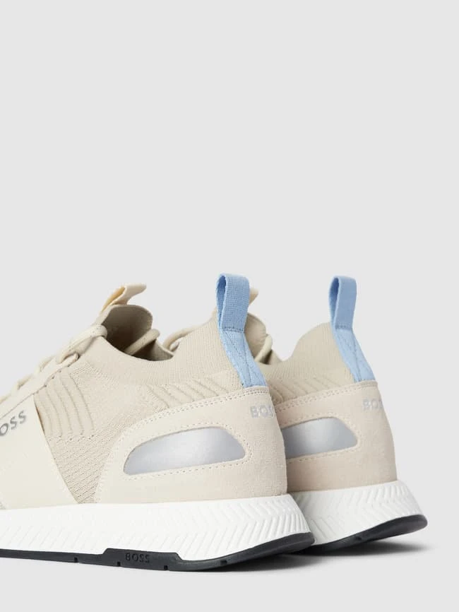 BOSS Sneaker Aus Leder-Mix Mit Label-Detail Modell 'Titanium' - Beige 4 BOSS Sneaker Aus Leder-Mix Mit Label-Detail Modell 'Titanium' - Beige – Bild 2