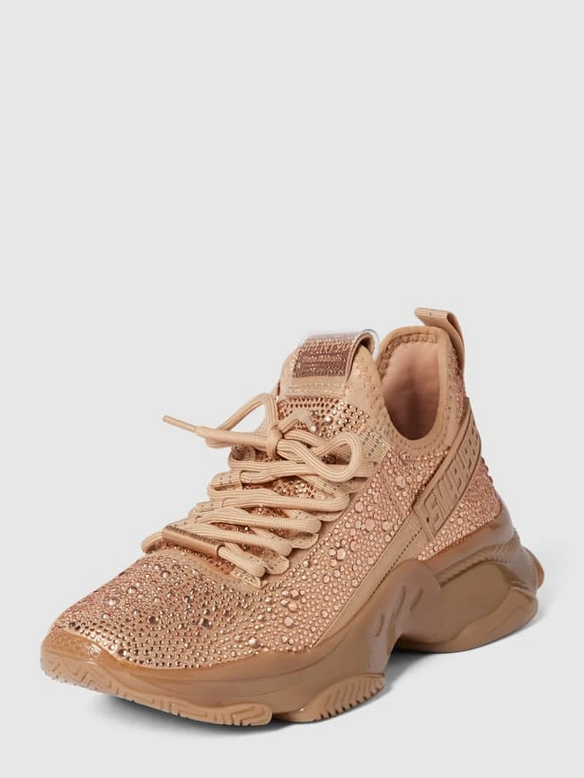 Steve Madden Sneaker Mit Ziersteinbesatz Modell 'MAXIMA' - ROSE GOLD 3 Steve Madden Sneaker Mit Ziersteinbesatz Modell 'MAXIMA' - ROSE GOLD