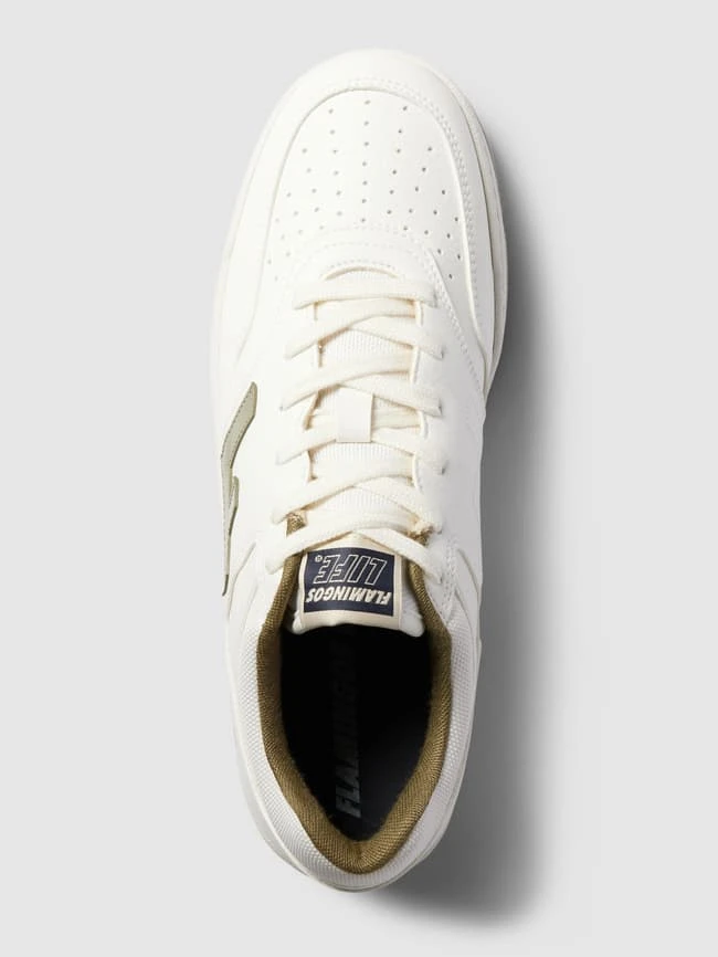 Flamingos Life Sneaker Mit Label-Details Modell 'RETRO' - Weiß 6 Flamingos Life Sneaker Mit Label-Details Modell 'RETRO' - Weiß – Bild 4