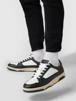 REVIEW Sneaker Mit Label-Details - Mittelbraun