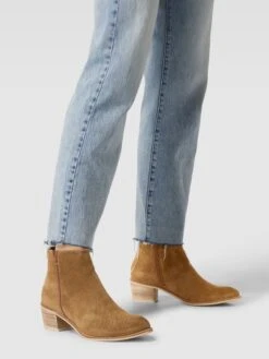 ALPE Stiefeletten Mit Strukturmuster - Camel