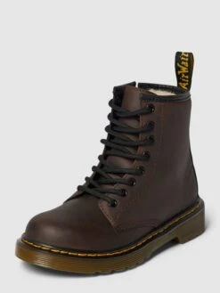 Dr. Martens Boots Mit Label-Details Modell '1460 Serena' - Dunkelbraun