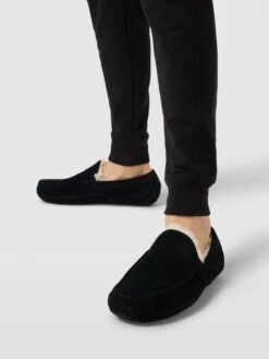 UGG Mokassins Aus Leder - Schwarz