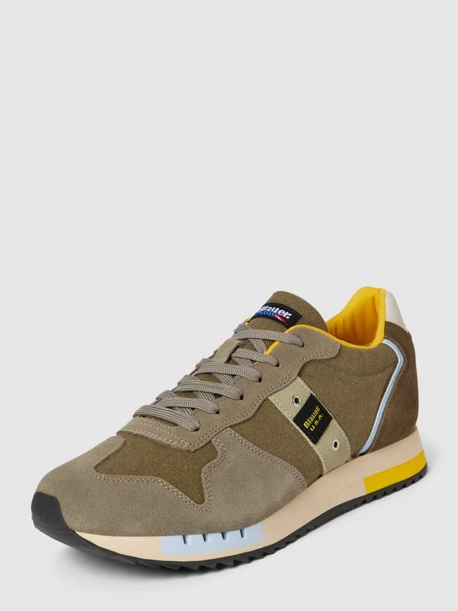 Blauer USA Sneaker Mit Label-Patch Modell 'QUEENS' - Khaki 3 Blauer USA Sneaker Mit Label-Patch Modell 'QUEENS' - Khaki