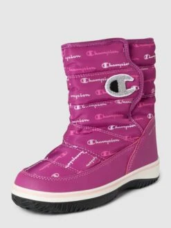 Geox Verkaufsgeschäft 9 CHAMPION Boots Mit Allover-Logo Modell 'FLAKEY' - Pink