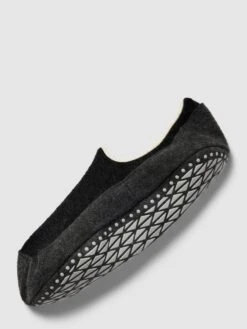 Falke Hausschuhe Aus Schurwoll-Mix Mit Logo-Detail Modell 'COSYSHOE' - Anthrazit Meliert