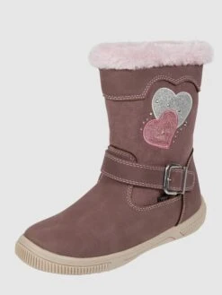Tom Tailor Boots In Leder-Optik - Rosa