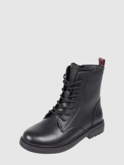 Geox Boots In Leder-Optik Modell 'Eclair' - Schwarz