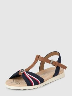 Tom Tailor Sandalen Mit Label-Detail - Marineblau