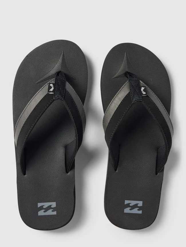 Quiksilver Zehentrenner Mit Label-Details Modell 'ALL DAY' - Schwarz 6 Quiksilver Zehentrenner Mit Label-Details Modell 'ALL DAY' - Schwarz – Bild 4