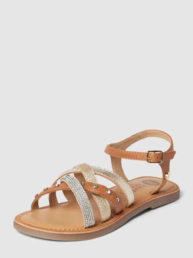 Gioseppo Zehentrenner Mit Strasssteinbesatz Modell 'SUSSAT' - Gold 3 Gioseppo Zehentrenner Mit Strasssteinbesatz Modell 'SUSSAT' - Gold