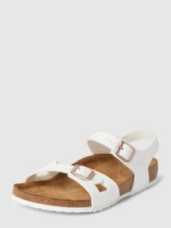 Birkenstock Sandalen Mit Dornschließen Modell 'Rio' - Weiß