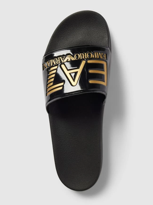 EA7 Emporio Armani Slides Mit Label-Details Modell 'SEA WORLD VISIBI' - Schwarz 7 EA7 Emporio Armani Slides Mit Label-Details Modell 'SEA WORLD VISIBI' - Schwarz – Bild 5