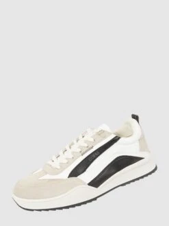 Guess Sneaker Mit Kontrastbesatz Modell 'Monte' - Mittelbraun