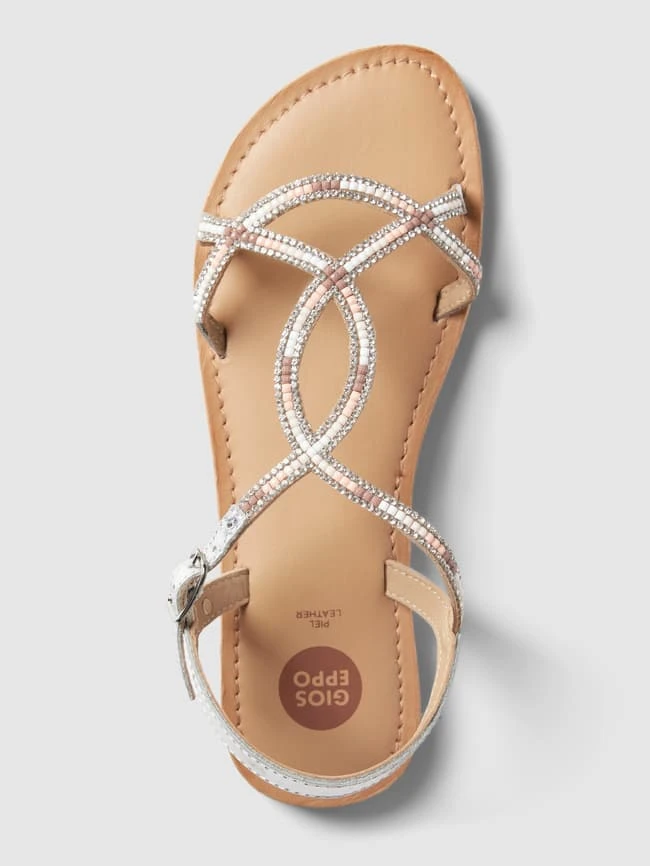 Gioseppo Zehentrenner Mit Strasssteinbesatz Modell 'DELAND' - Silber 6 Gioseppo Zehentrenner Mit Strasssteinbesatz Modell 'DELAND' - Silber – Bild 4