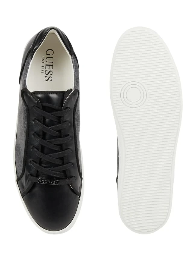 Guess Sneaker In Leder-Optik - Schwarz 6 Guess Sneaker In Leder-Optik - Schwarz – Bild 4