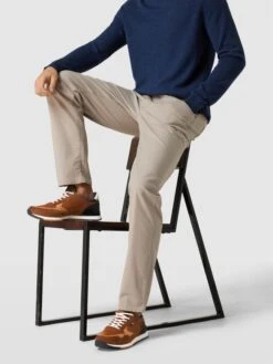 Lloyd Sneaker Mit Farbkontrasten Modell 'EMILIAN' - Cognac