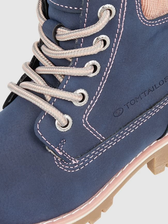 Tom Tailor Boots In Leder-Optik - Blau 4 Tom Tailor Boots In Leder-Optik - Blau – Bild 2