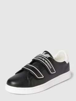 EA7 Emporio Armani Sneaker Mit Klettverschluss Modell 'CLASSIC STRAP' - Schwarz