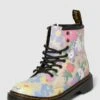 Dr. Martens Schnürboots Mit Floralem Allover-Muster - Hellgelb