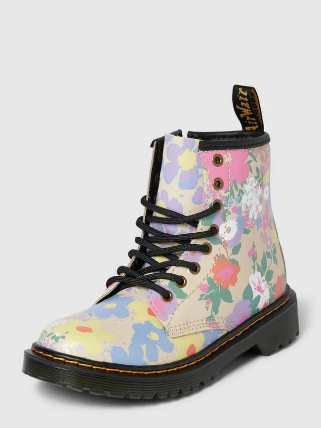 Dr. Martens Schnürboots Mit Floralem Allover-Muster - Hellgelb 3 Dr. Martens Schnürboots Mit Floralem Allover-Muster - Hellgelb