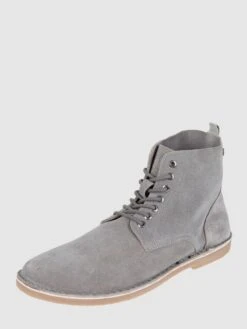 Jack & Jones Boots Aus Veloursleder Modell 'Bruce' - Hellgrau