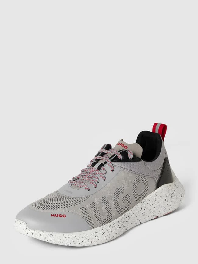 HUGO Sneaker Mit Label-Details Modell 'Wayne' - Mittelgrau 4 HUGO Sneaker Mit Label-Details Modell 'Wayne' - Mittelgrau – Bild 2