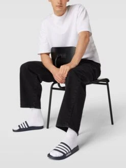 Geox Verkaufsgeschäft 39 ADIDAS SPORTSWEAR Slides Mit Logo-Streifen Modell 'ADILETTE SHOWER' - Marineblau