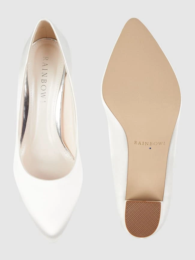 Rainbow Club Brautschuhe Aus Satin Modell 'Debora' - Offwhite 6 Rainbow Club Brautschuhe Aus Satin Modell 'Debora' - Offwhite – Bild 4