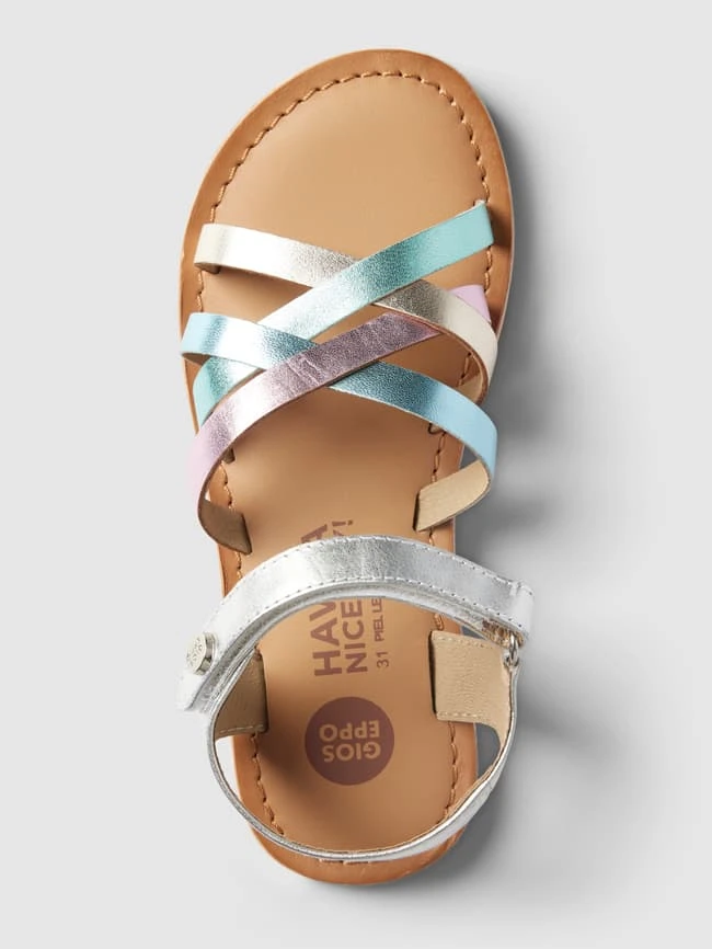 Gioseppo Zehentrenner Mit Label-Details Modell 'SIMAO' - Silber 6 Gioseppo Zehentrenner Mit Label-Details Modell 'SIMAO' - Silber – Bild 4