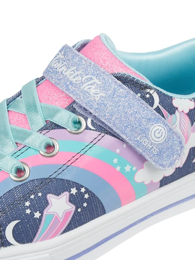 SKECHERS Sneaker Mit LEDs Modell 'Unicorn Charmed' - Metallic Blau 4 SKECHERS Sneaker Mit LEDs Modell 'Unicorn Charmed' - Metallic Blau – Bild 2