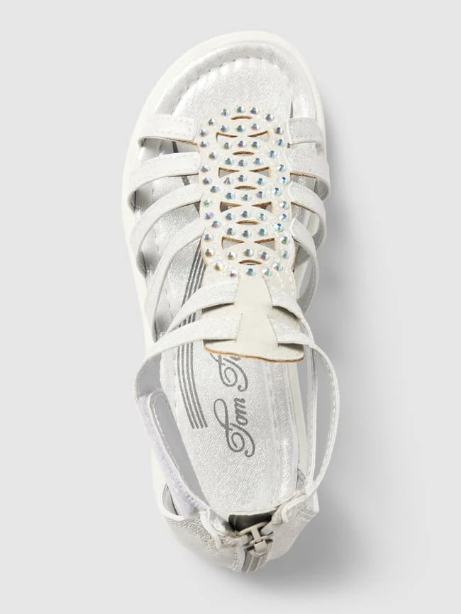 Tom Tailor Sandalen Mit Ziersteinbesatz - Weiß 5 Tom Tailor Sandalen Mit Ziersteinbesatz - Weiß – Bild 3