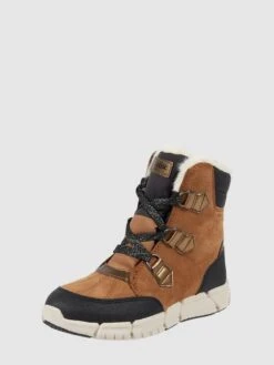 Geox Boots Aus Veloursleder Modell 'Flexyper' - Camel