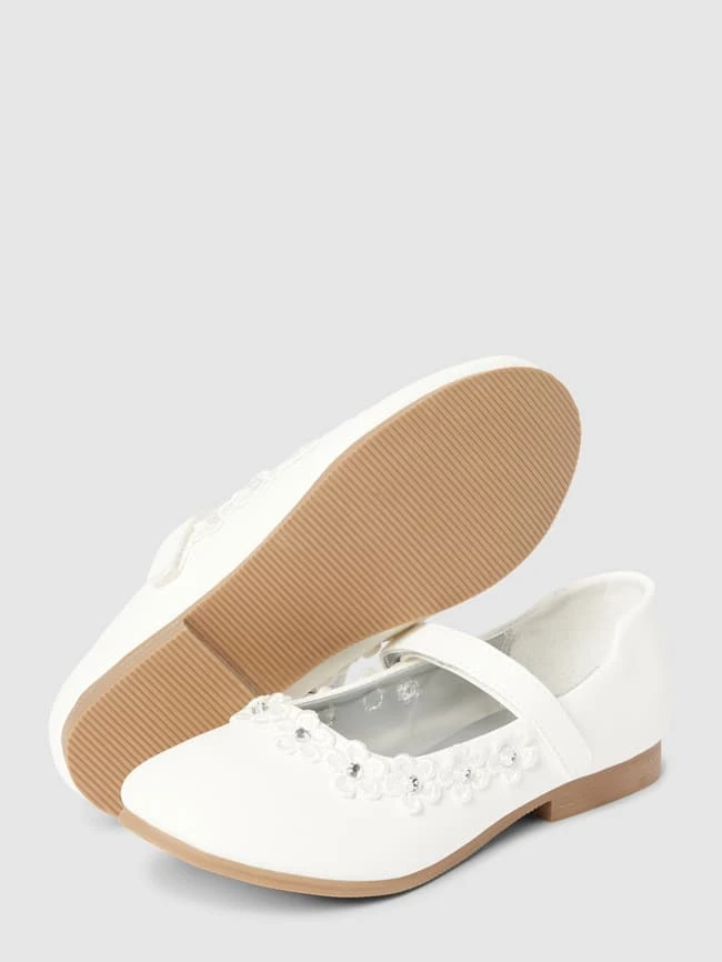 Happy Girls Ballerinas Mit Zier-Applikation - Ecru 5 Happy Girls Ballerinas Mit Zier-Applikation - Ecru – Bild 3