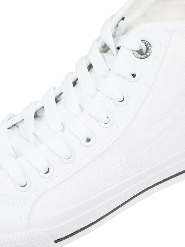 Jack & Jones High Top Sneaker Aus Canvas Modell 'Corp' - Weiß 4 Jack & Jones High Top Sneaker Aus Canvas Modell 'Corp' - Weiß – Bild 2