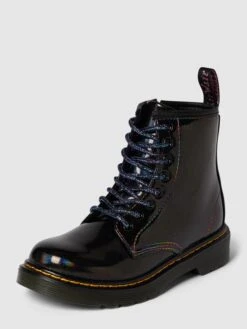Geox Verkaufsgeschäft 11 Dr. Martens Schnürboots In Schimmerndem Design - Schwarz