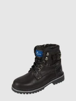 Tom Tailor Boots In Leder-Optik - Schwarz