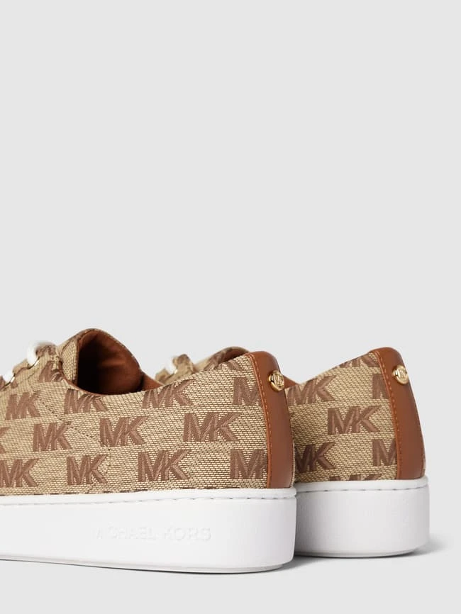 MICHAEL Michael Kors Sneaker Mit Allover-Label-Detail Modell 'KEATON' - Camel 4 MICHAEL Michael Kors Sneaker Mit Allover-Label-Detail Modell 'KEATON' - Camel – Bild 2