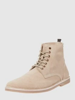 Jack & Jones Boots Aus Veloursleder Modell 'Bruce' - Beige