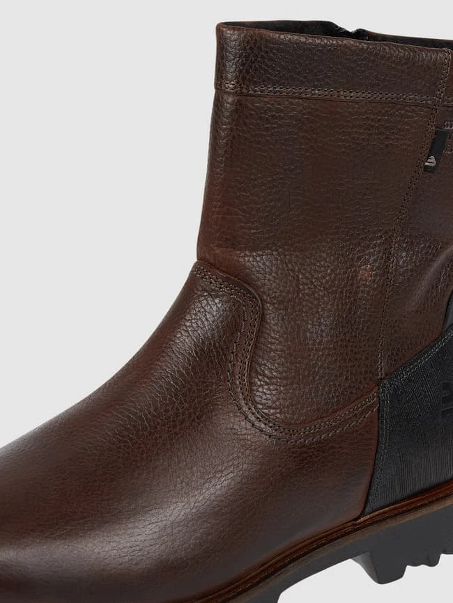 BULLBOXER Lederboots Mit Reißverschluss - Dunkelbraun 4 BULLBOXER Lederboots Mit Reißverschluss - Dunkelbraun – Bild 2